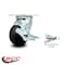 Service Caster 4 Inch Rubber on Steel Caster with Roller Bearing and Brake/Swivel Lock SCC SCC-30CS420-RSR-TLB-BSL - alternate 4